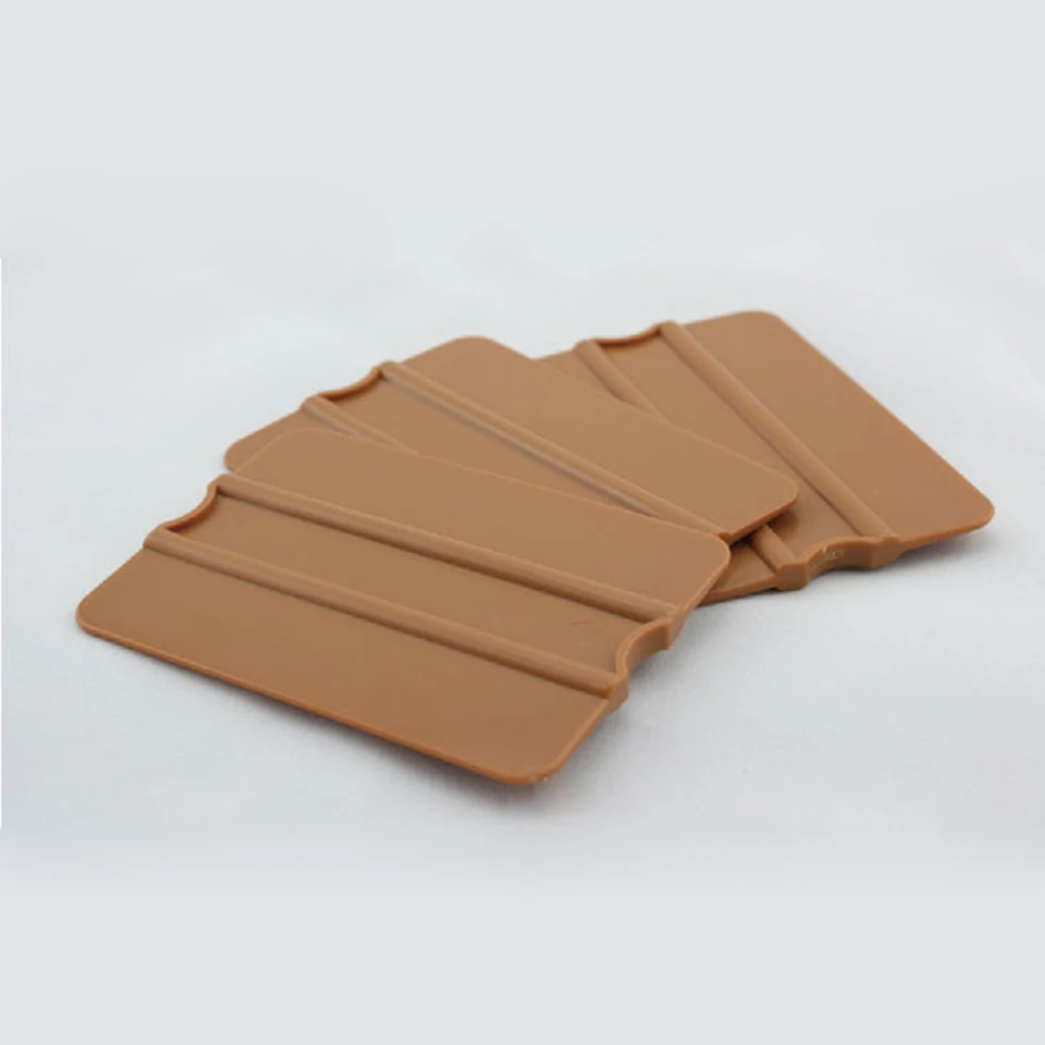 

Free shipping 7*10cm Abrasion resistant Gold Bondo Card Decal Car Wrap Applicator hard Scraper MX-70 whole sale