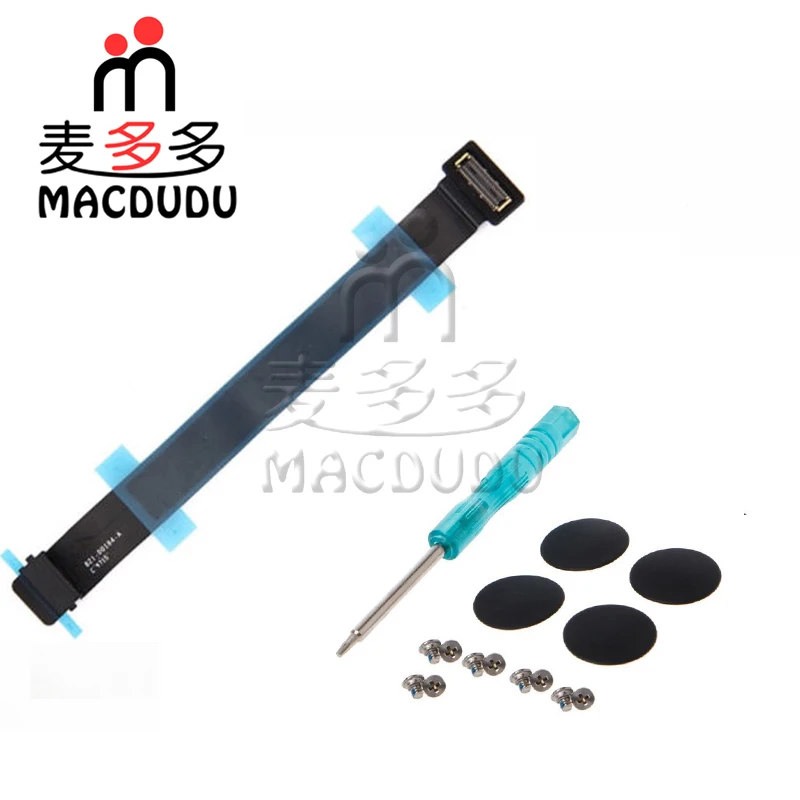 

New 4PCS Rubber Feet & Screw Set+Tool & 821-00184-A Trackpad Flex Cable for MacBook Pro Retina 13" A1502 2015 year