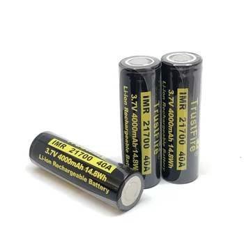 

5pcs/lot TrustFire IMR 21700 3.7V 40A 4000mAh 14.8W Rechargeable Battery Lithium Batteries For Flashlights Torch