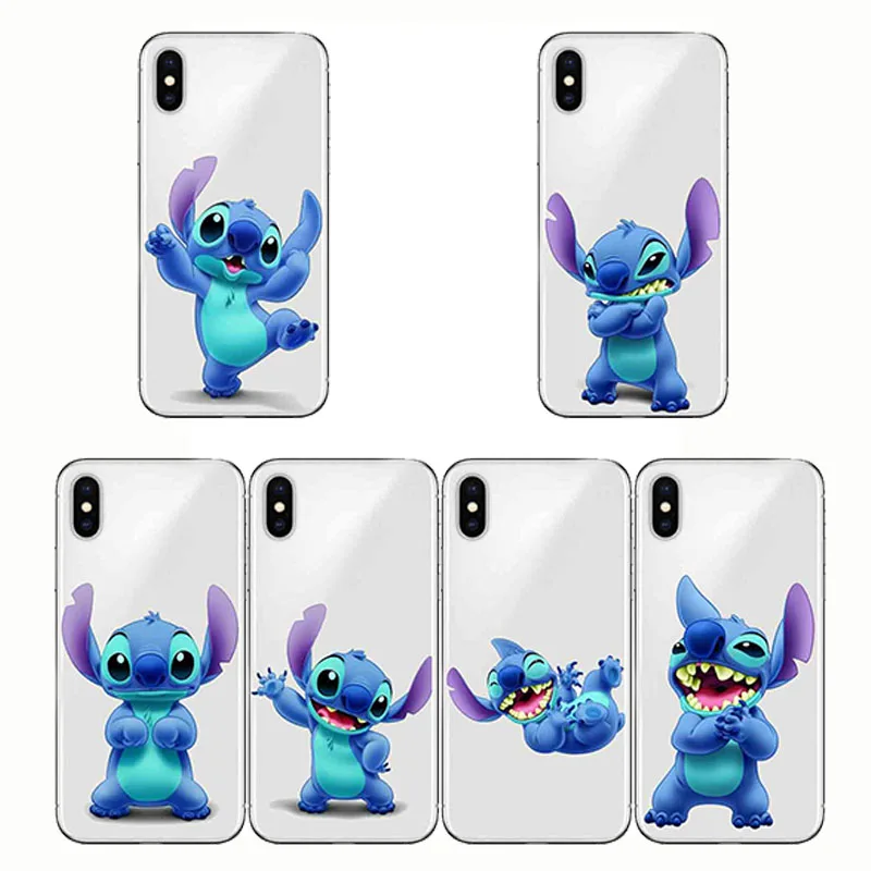 

Funny Cute Cartoon Phone Case Transparent Silicone Clear TPU Coque Funda Cover for iPhone 5s SE 6 7 8 Plus 6S Plus X XS MAX
