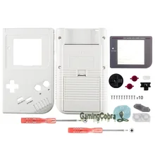 Белые Твердые полный корпус кнопки из ракушек с экраном Лен для Gameboy DMG-01-GBF004
