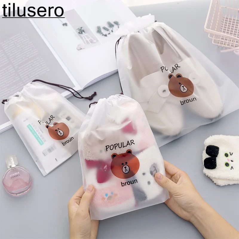 

2019 New Waterproof Travel Packing Organizers Women Make Up Bath Organizer Storage Pouch Cartoon Printing Travel Accessories