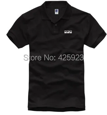 

new car modification HKS shirt lapel short sleeve Turn-down collar t-shirt