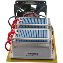 20 Гц/ч портативный DIY генератор озона 220 В синяя пленка влагостойкая керамическая пластина озонатор Вода Воздух стерилизовать очиститель обработки