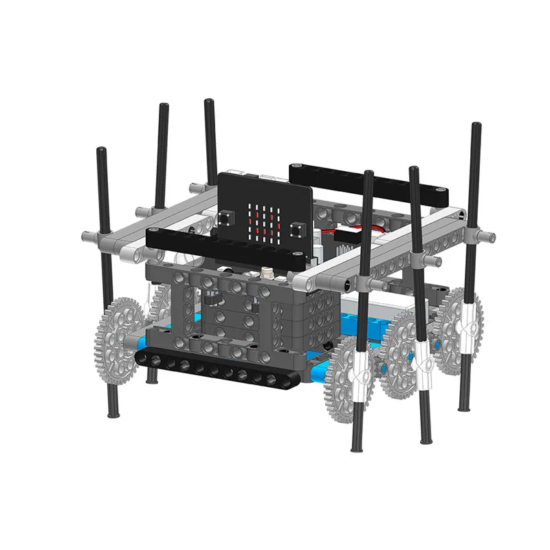 YahBoom Micro:bit DIY 9 In 1 Programmable Block Building Tracking Obstacle Avoidance Smart RC Robot Kit