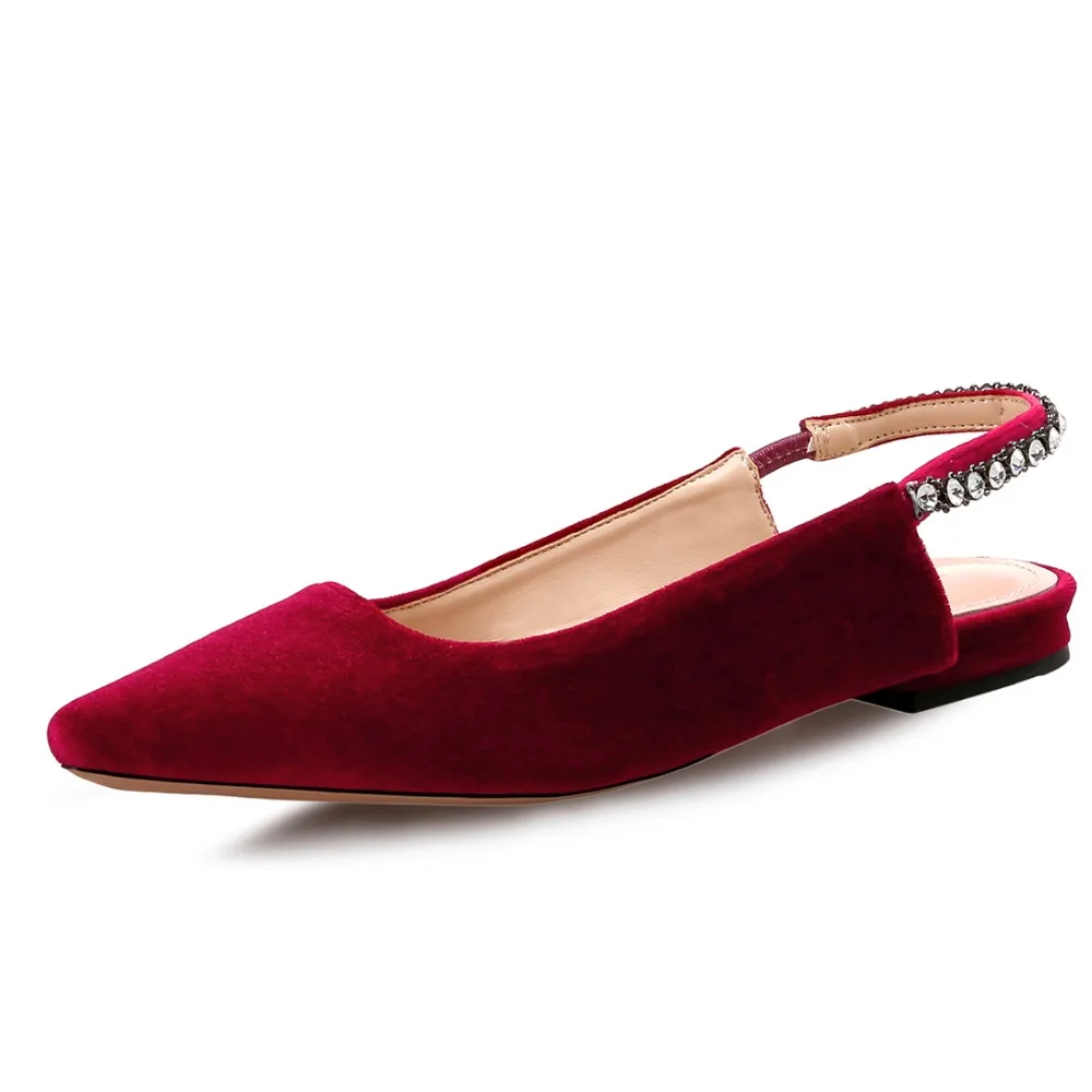 Velours Talons Femmes Pointu Bout vert wine Casual Mode D'été Élégante Gris Vicone V10049 De Cristal vtZCnCf