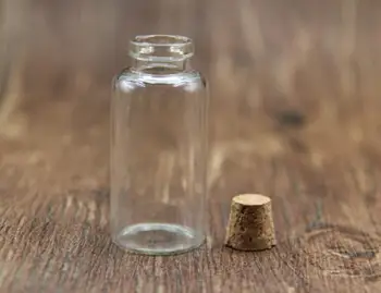 

100pcs 27*58mm 20ml clear glass vial bottle container with cork stopper diy jewelry pendant wedding party home decor glass vials