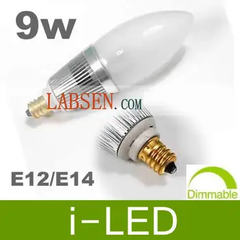 

CREE Dimmable Led Candle Lights E12 9W 600 LM Warm White 3000K Led Bulbs Light Lamp 110V 230V CE ROHS 50000HRS White cold white