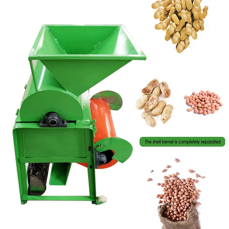 

2.2KW Semi-Automatic Peanut Sheller Small Peanut Shelling And Oil Workshop Special Machine Machine Nut peeling machine Eu plug