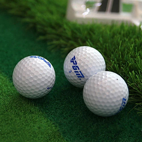 

2Pcs Golf Balls Beginners Practice Driving Range Training Double Layer Ball Rubber For Training Ball