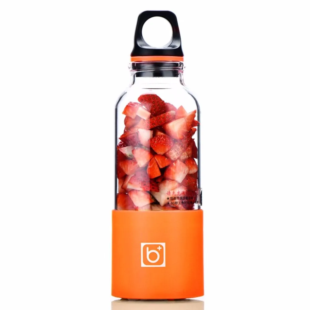 

500ML Electric Juicer Cup USB Rechargeable Vegetables Fruit Juice Maker Bottle Juice Extractor Blender Mixer Squeezers Reamers