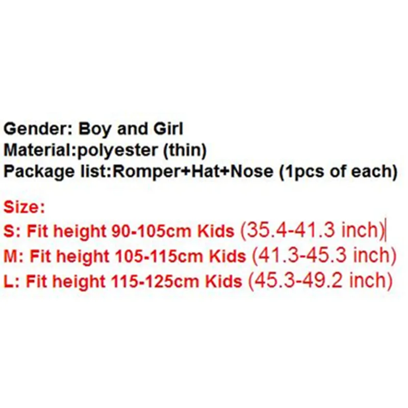  Halloween Children Kids Baby Boys Clown Cosplay Costume kindergarten Jumpsuits & Rompers+Hat+Nose P - 32851910561