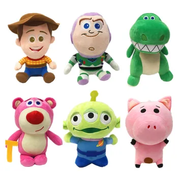 

20CM Disney Pixar Toy Story 3 4 Woody Buzz Lightyear Aliens Hamm Dinosaur Plush Toy Stuffed Animal Soft Doll Toys Children Gift