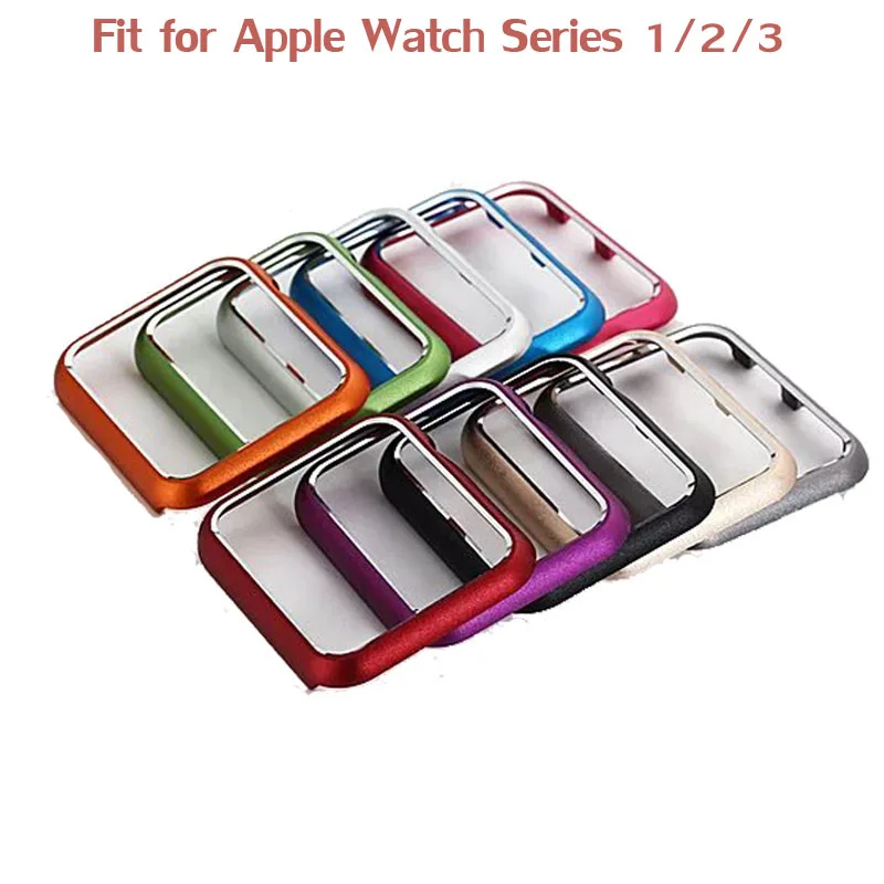 10 цветов Алюминиевый металлический корпус для Apple Watch Series 3 Крышка для iWatch Series 1/2 42 мм 38 мм жесткий защитный чехол для часов