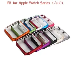 10 Цвета Алюминий металлический корпус для Apple Watch Series 3 чехол для iwatch серии 1/2 42 мм 38 мм жесткий защитный часы кавер-группа