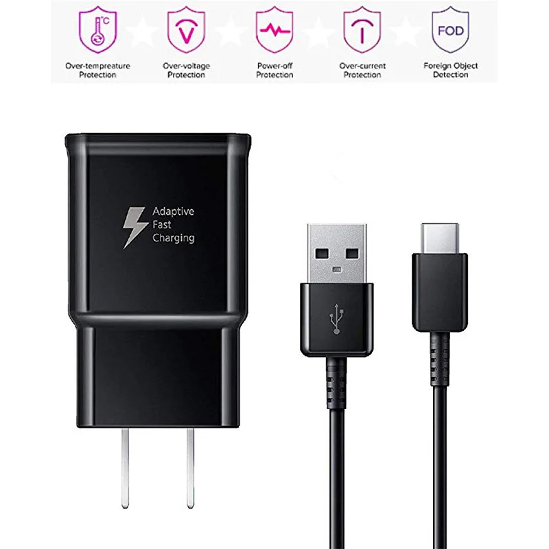 

Original fast Charger Cable for Samsung s8 s9 s10 plus note8 9 Travel Adapter for huawei xiaomi type-c Micro USB Cable Charger
