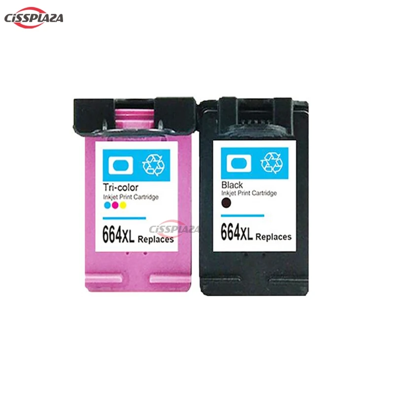 CISSPLAZA 2x совместимый с hp664 664XL чернильные картриджи для Deskjet 1115 1118 2135 2138 3635 3636 3638 3838