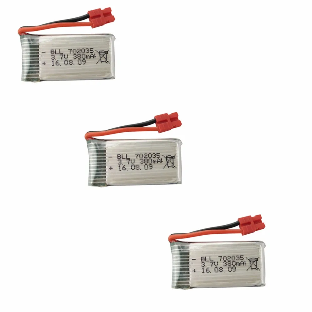 RC spare parts 3PCS 3 7V 380mah LiPo font b battery b font for SYMA X5A