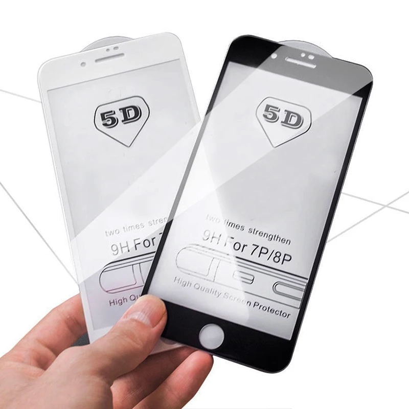 Gvu 5D Full Cover Screen Protector For Iphone 6 6S 7 Tempered Glass 8 7 6 6S X Film huismerk kopen in de aanbieding