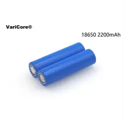 Varicore 2 шт.. Новый 100% оригинал 18650 2200 мАч li-ion 3.7 В Батарея, чтобы банка или освещение, и т. д