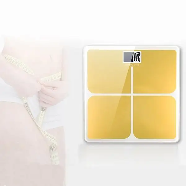 Luxury gold color Adeeing цифровая ванная комната точная шкала баланс веса тела с очень крупный жидкокристалический Экран Дисплей весы и шаг-на технологии - Цвет: Luxury gold color