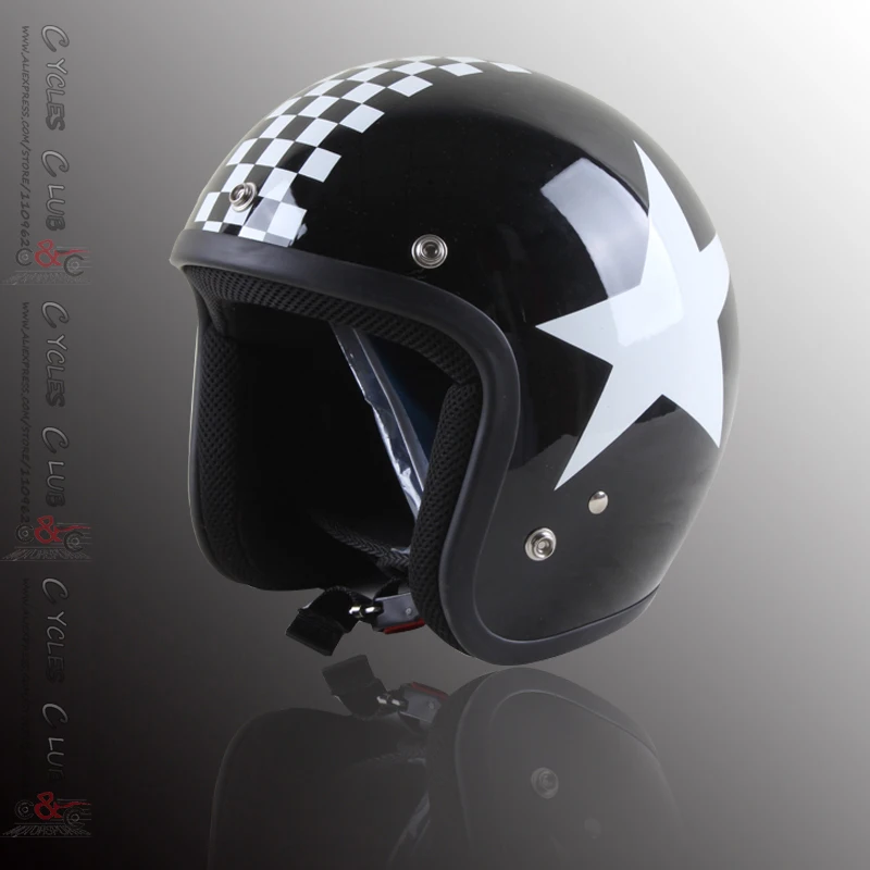 

casco vintage 2016new casco capacetes motorcycle helmet vintage helmet high quality 3/4 open face scooter helmetsred bull helmet