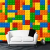 Custom Size 3D Wall Murals Wallpaper For Living Room Lego Bricks Children's Bedroom Toy Store Non-woven Mural Wallpaper Decor ► Photo 3/6