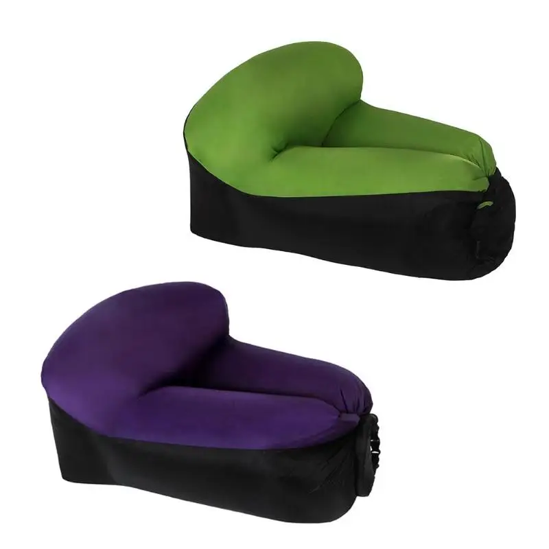 

Portable Inflatable Air Chair Bed Outdoor Camping Beach Lazy Sofa Waterproof Fast Fabric Inflatable Camping Sleeping Bag