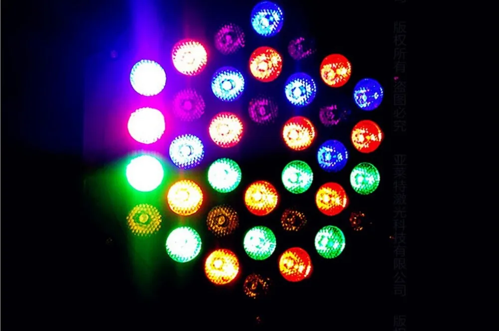 

36 RGB LED Par Can Stage Light Disco DJ Bar Effect UP Lighting Sh dmx led par Club Party light Strobe AC110-240V Fast Shipping