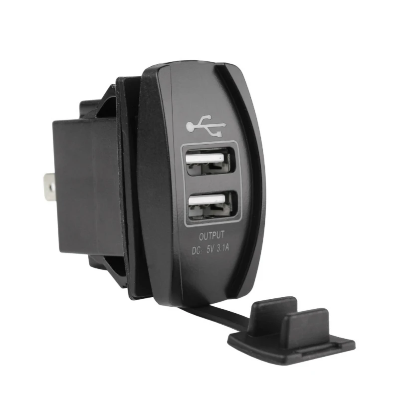 CHSKY автомобиля Лодка Dual USB Мощность Зарядное устройство Водонепроницаемый адаптер с высокое качество Жгуты проводки теплостойкость Пластик автомобильный аксессуар