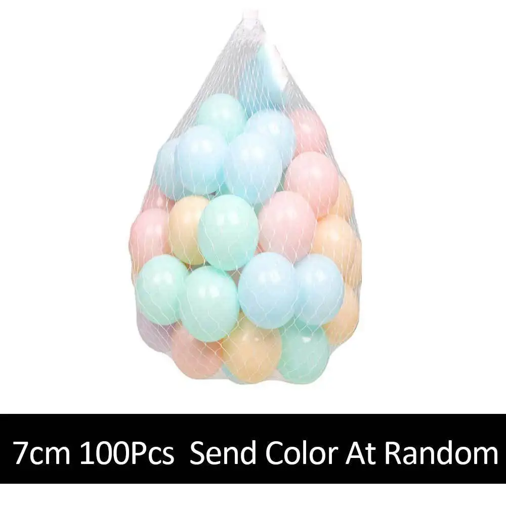 7CM100PCS Colorful Ball Soft Plastic Ocean Balls Bal Funny Baby Kid Swim Pit Toy Water Pool Toys For Children Ocean Wave Ball - Цвет: WJ3356B