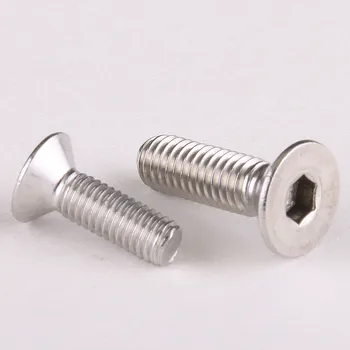 

10PCS-M5*6/8/10/12...50mm 5PCS-M5*55/60/70..100 DIN7991 A2-70 Flat Head Socket Cap Screw Hex Screws Bolts 304 Stainless Steel