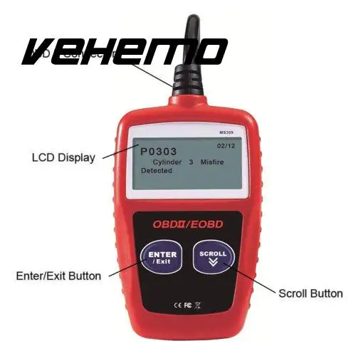 Vehemo для Testor OBD2 диагностический инструмент авто автомобильные инструменты для диагностики неисправности крутящий момент автомобильный диагностический инструмент универсальный считыватель кода