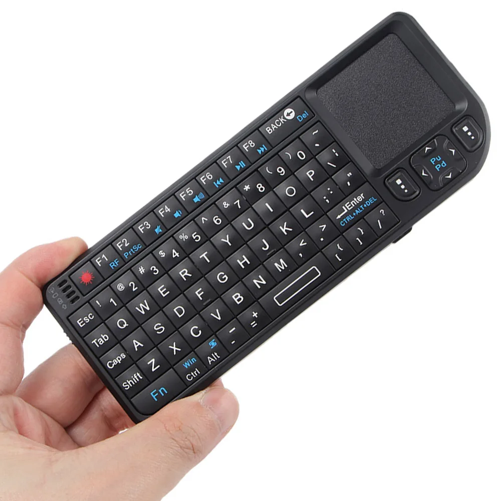 Wireless Multimedia Keyboard Multitouch For Tv Box,pc 2.4g Mini Handheld Wireless Keyboard