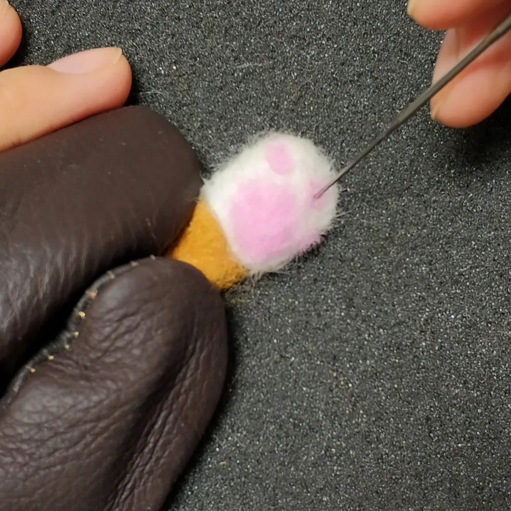 Leather finger Guard Protecteurs Main Artisanat aiguille feutrage Paire