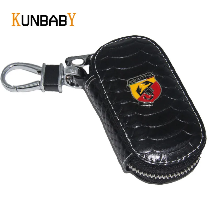 Кожаный чехол для ключей KUNBABY автомобиля автомобильный держатель Fiat Abarth Grande Punto 500