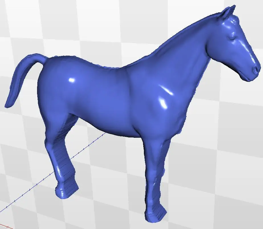 Relieve de modelo horse_2 para cnc en formato de archivo STL 3d artcam