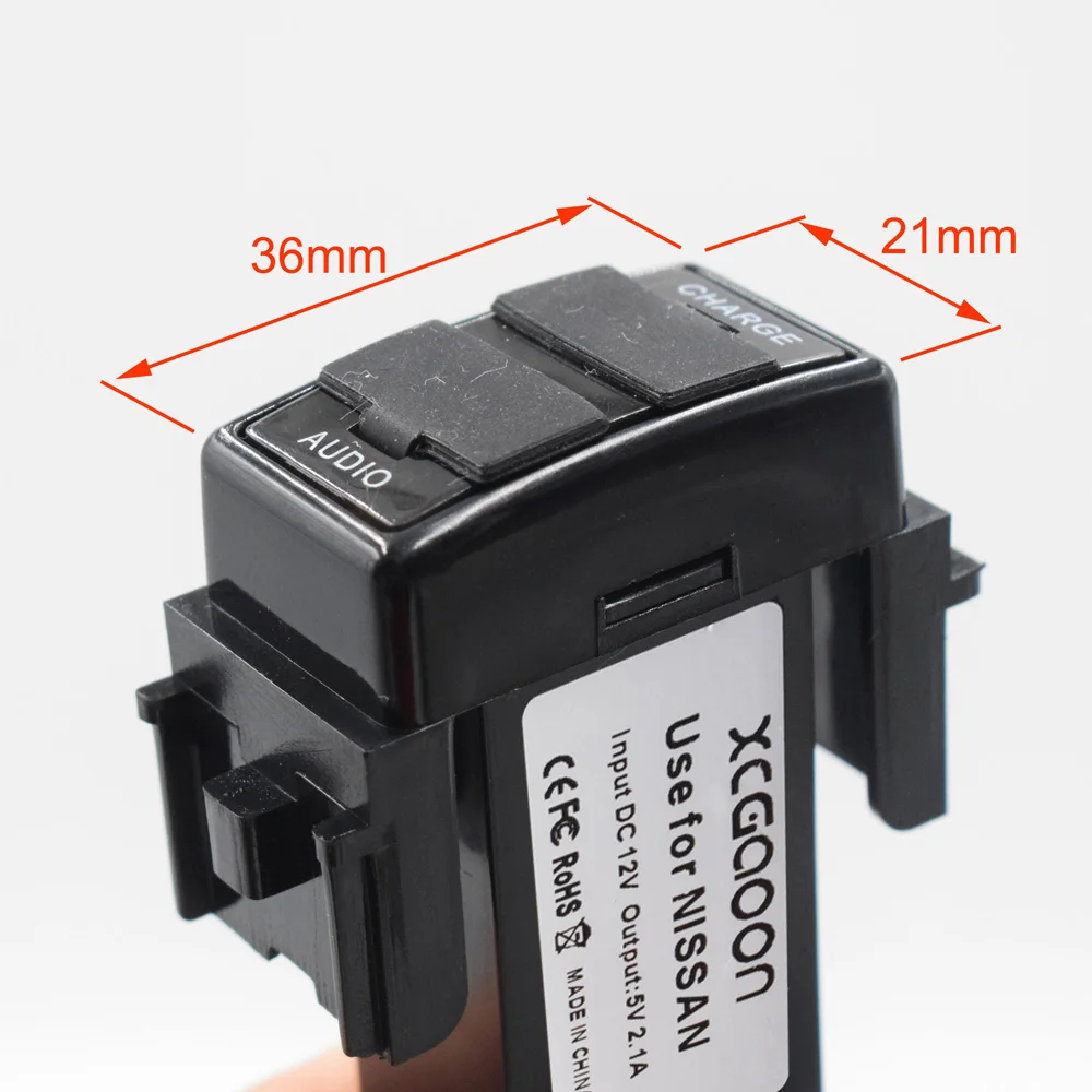 XCGaoon специальный выделенный 5V 2.1A Автомобильный USB интерфейс разъем зарядное