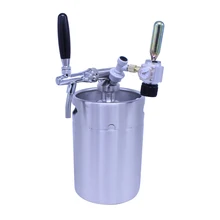 Домашний пивной мини-дозатор из нержавеющей стали с 2л бочоком для мини-пива, инструменты для пивоварения, аксессуары высокого качества
