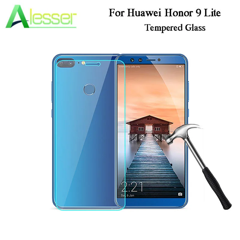 Alesser For Huawei Honor 9 Lite Tempered Glass Film Screen Protector Anti-shatter Film Replacement Mobile Cellphone Accessories
