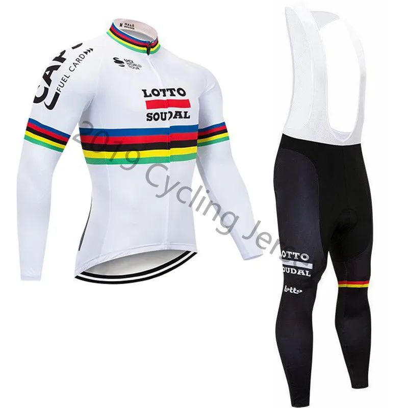 

Lotto team 2019 Spring autumn Cycling Jersey Men Long Sleeve set MTB Bike Clothes bicycle cycling clothing Ropa Ciclismo hombre