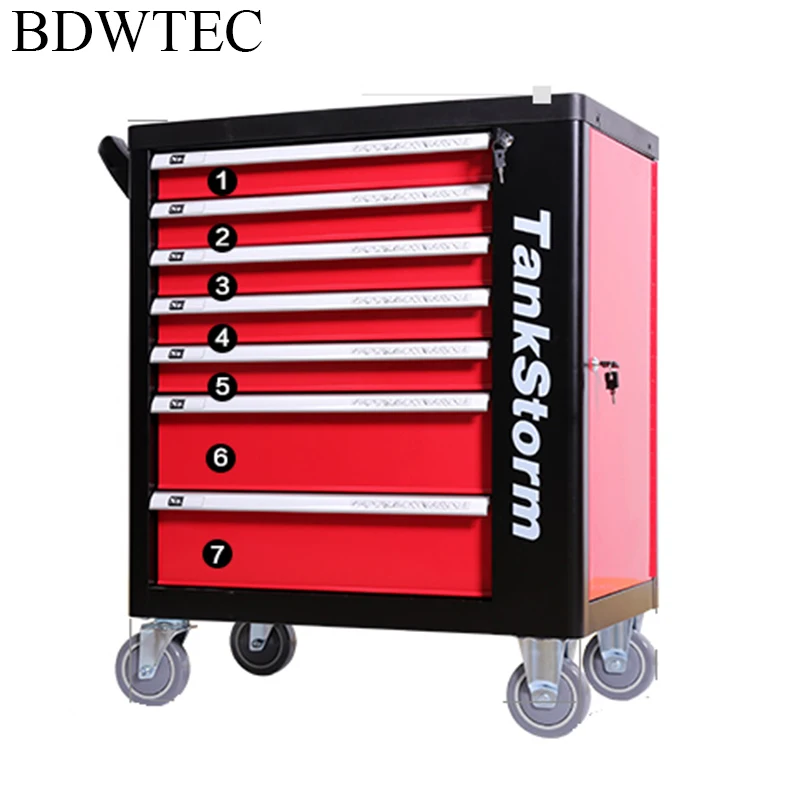 US $612.00 Free shipping Cabinet 140 Piece tools 7 Drawer Castor Mounted Roller