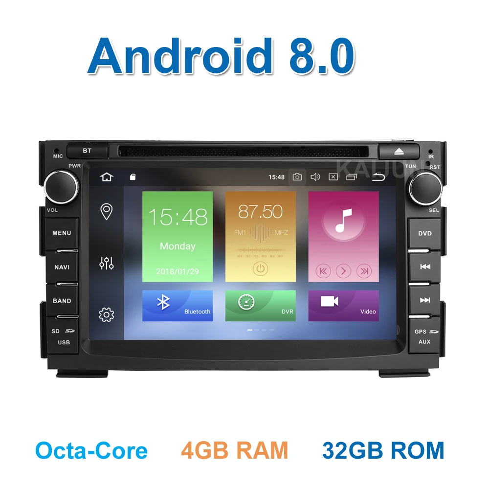 

IPS screen Android 8.0 Car DVD Player Multimedia for Kia Ceed 2009 2010 2011 2012 with Wifi BT Radio GPS 4 GB RAM