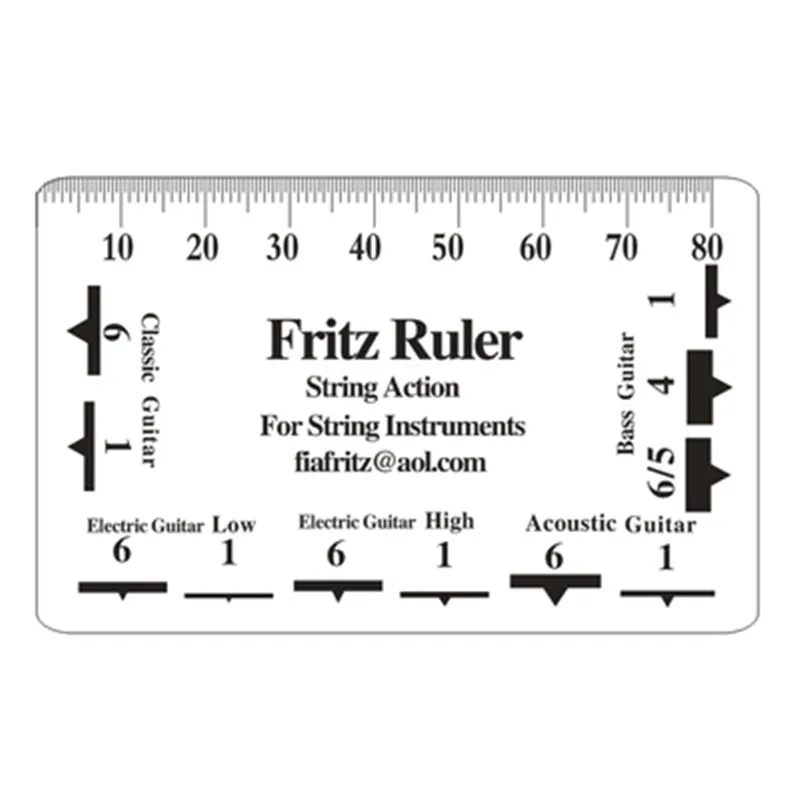 1pc Guitar String Action Gauge String Pitch Ruler Measuring Tool for ...