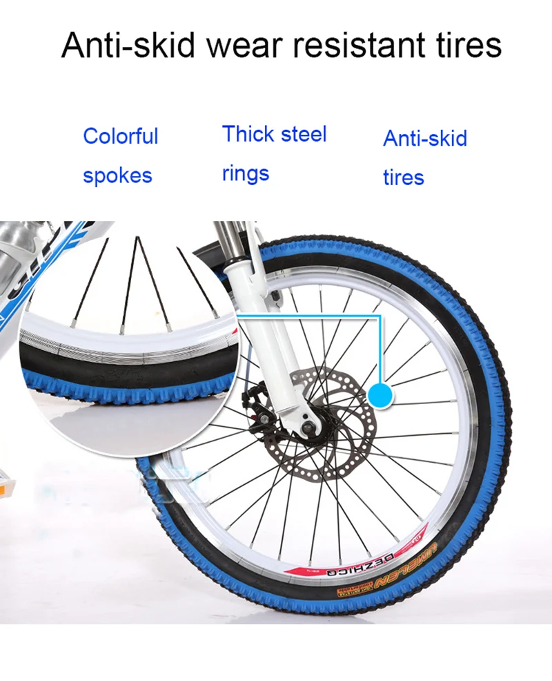 Горный велосипед 20-дюймовый 21-Скорость амортизатор дисковый тормоз взрослый детский велосипед