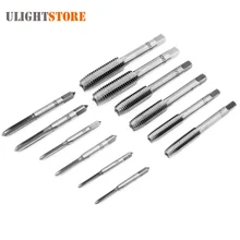 12pcs Hand Screw Tap Thread Metric Plugs Taps Set M3 M4 M6 M8 M10 M12 Thread Tool Metric Plug Tap Set Straight Flute Drill Set цена 12pcs Hand Screw Tap Thread Metric Plugs Taps Set M3 M4 M6 M8 M10 M12 Thread Tool Metric Plug Tap Set Straight Flute Drill Set цены онлайн