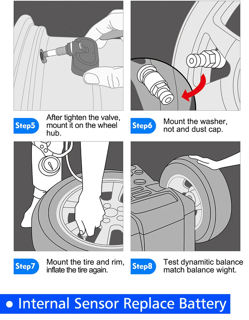 YASOKRO автомобильный TPMS монитор давления в шинах Система беспроводной TPMS Датчик монитор с 4 внешними внутренними датчиками