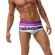 Мужские сексуальные плавки полосатые треугольные плавки для мужчин трусы морской прибой пляжные плавательные шорты 40M28