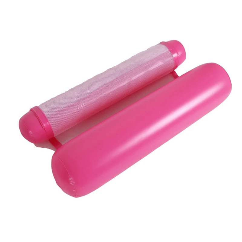 Новая летняя надувная плавающая кровать горячая Распродажа кольцо для плавания гамак для воды лежак плавающие игрушки пляж плавание для детей и взрослых - Цвет: Розовый