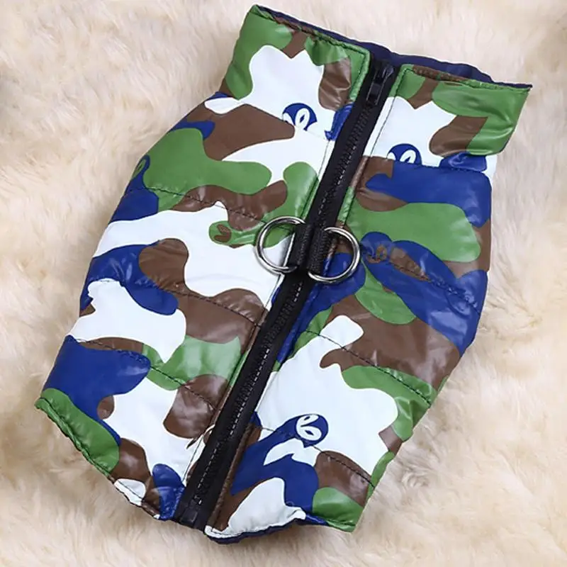 Camo Padded Cold Weather Jacket Vest Winter Warm Coat Clothes for